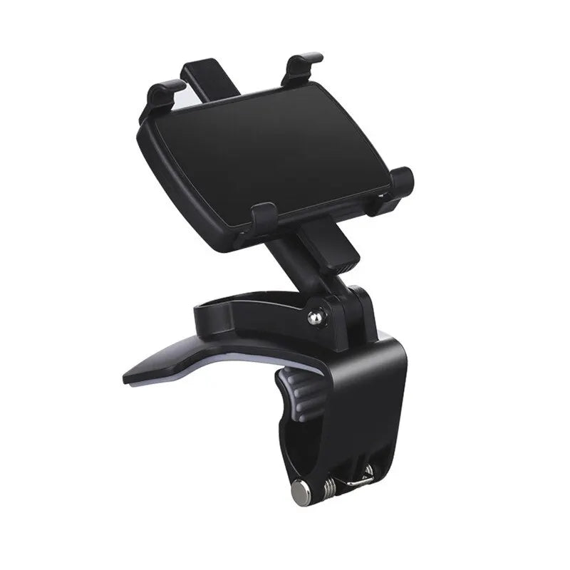 Universal Car Phone Holder Dashboard Cell Phone Car Holder Rear View Mirror Sun Visor Baffle Mobile Phone Mount Clip Car Gadgets