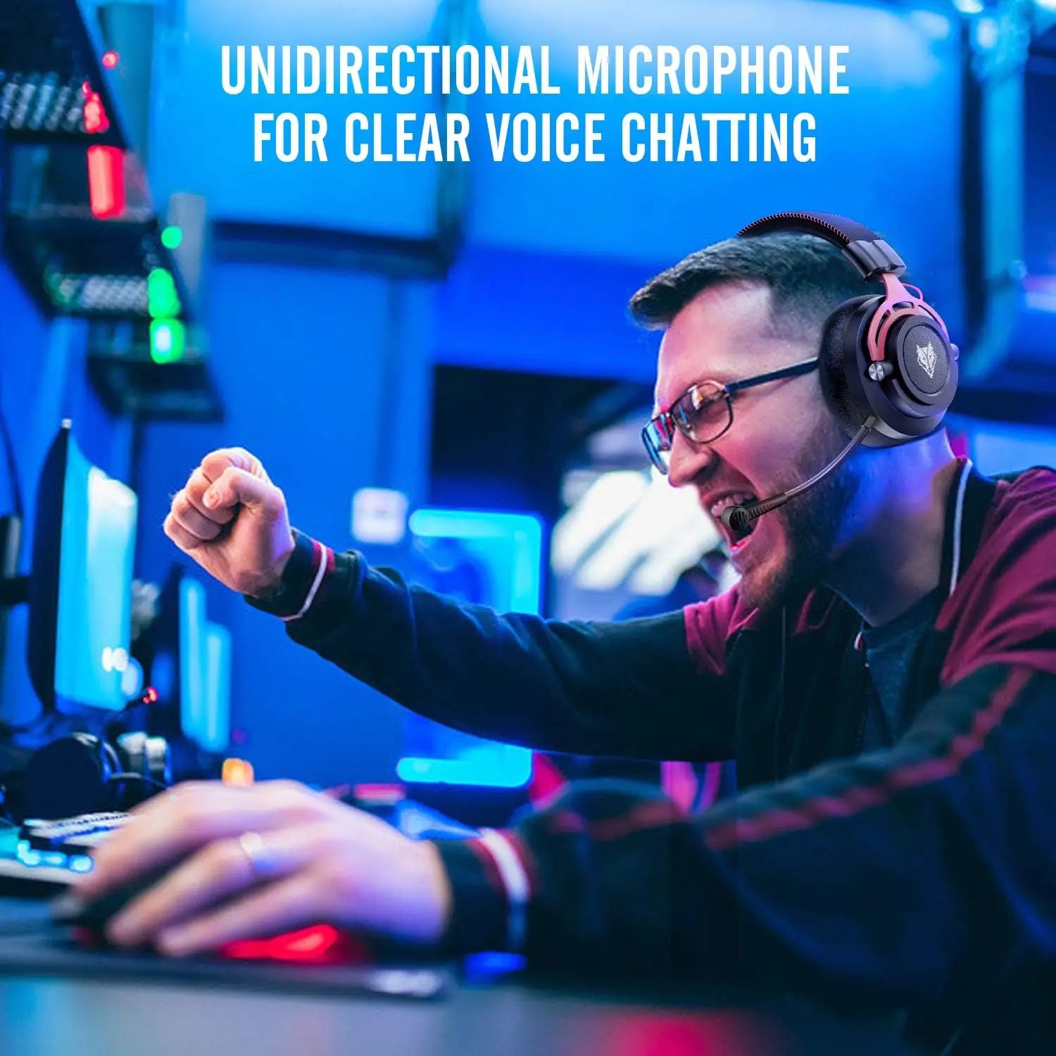NUBWO G03 Wireless Gaming Headset – 2.4G, PS4/PS5/PC, Noise Cancelling Mic