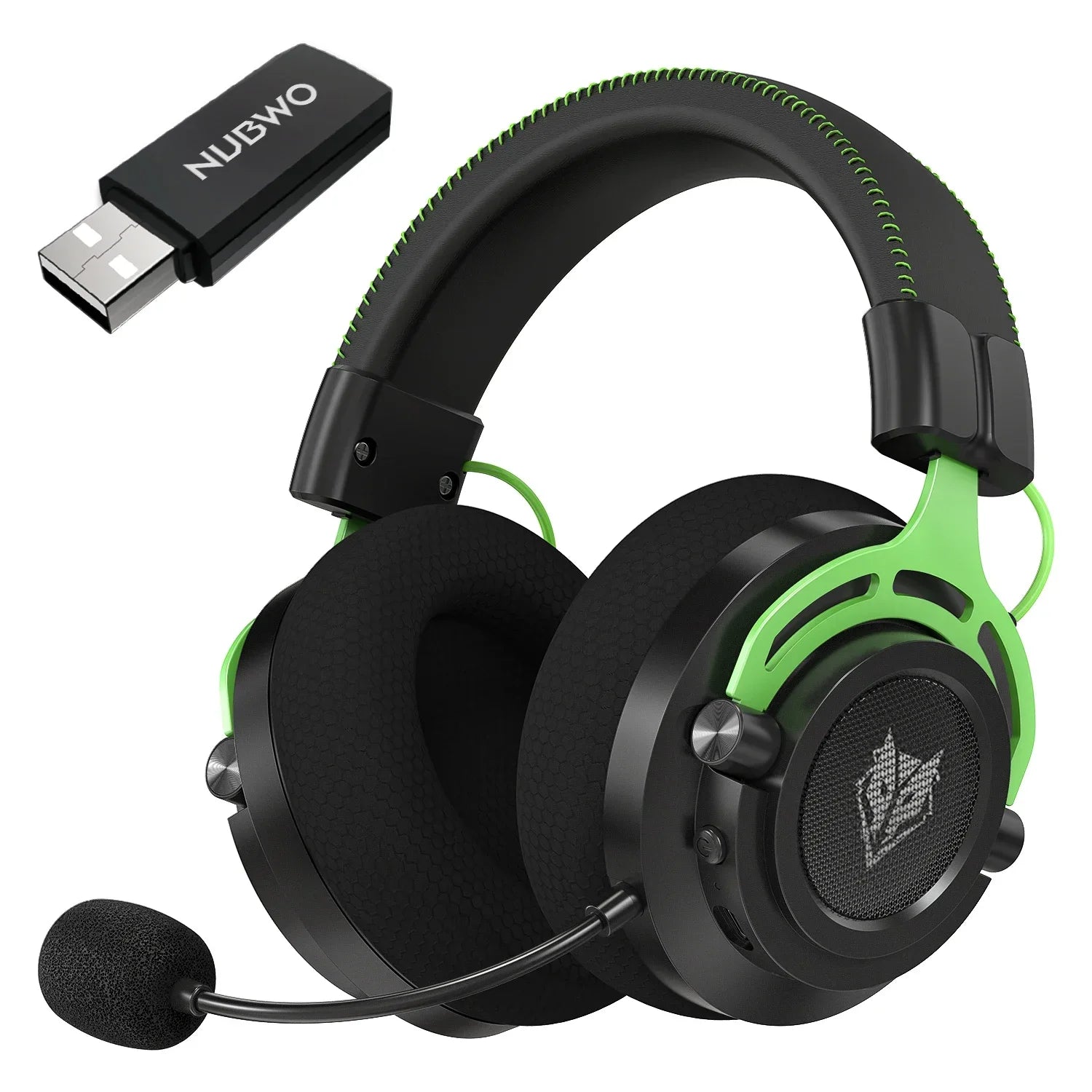 NUBWO G03 Wireless Gaming Headset – 2.4G, PS4/PS5/PC, Noise Cancelling Mic