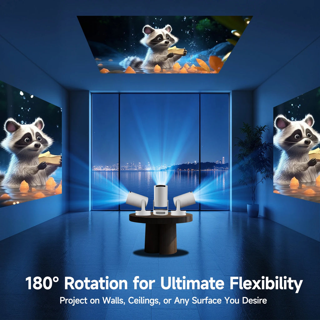 Magcubic HY300 PRO+ Mini Projector – 8K Android 14, WiFi 6, 8000 Lumens, Home Cinema