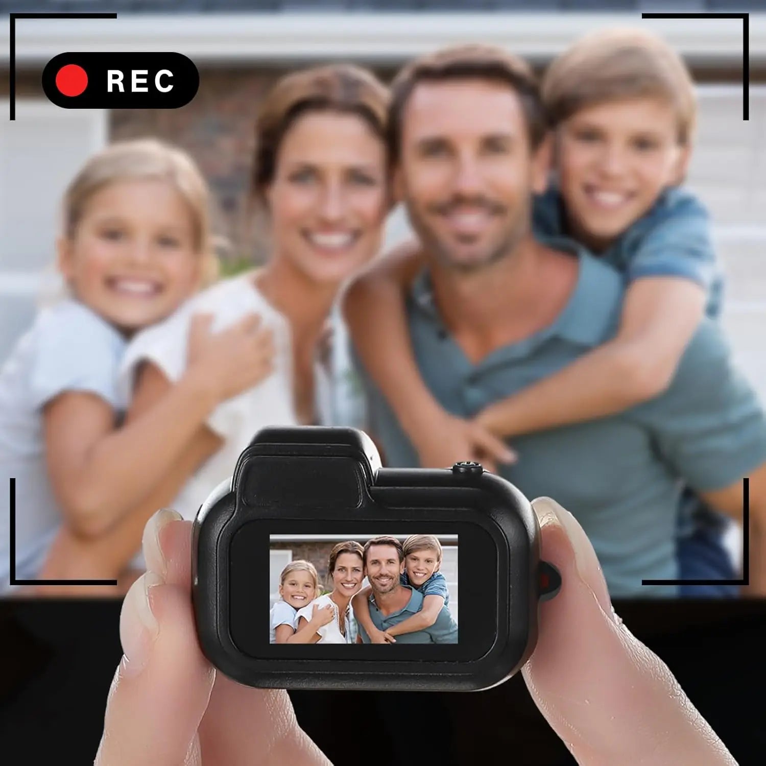 Mini Keychain Camera – 8MP 1080P HD, Compact Body Cam with Screen & SD Card Support